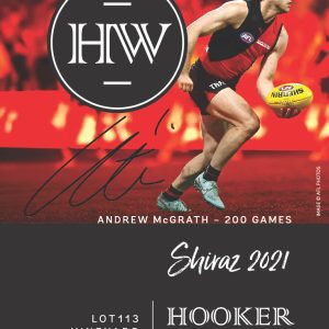 Andrew McGrath 200th Game Limited Edition Individually Numbered Wine (200 only)